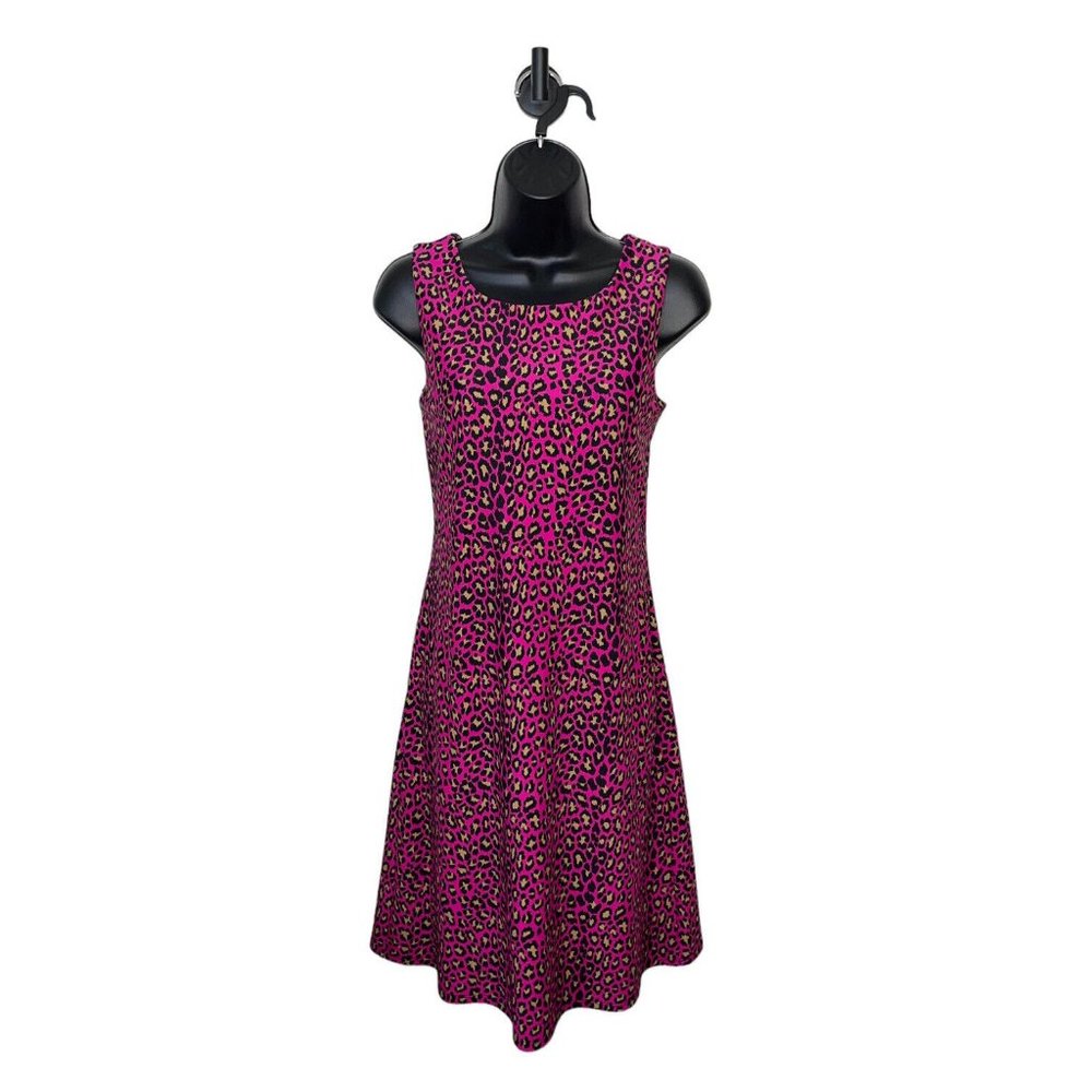 EUC Jude Connally Womens‎ Beth Dress Size S Hot Pink Animal Print Leopard￼ $188